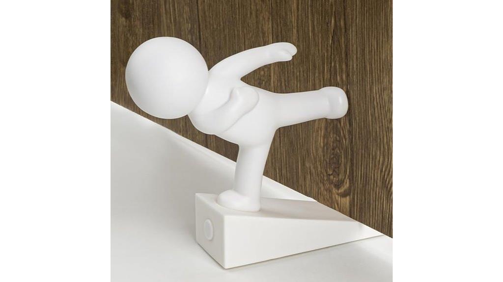 elegant white door stop