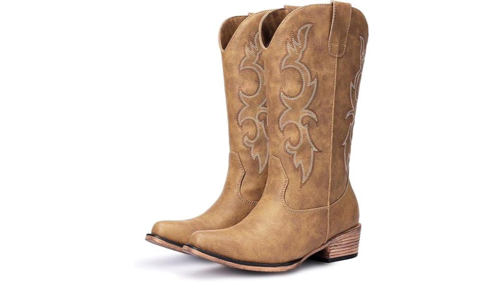 embroidered women s cowboy boots