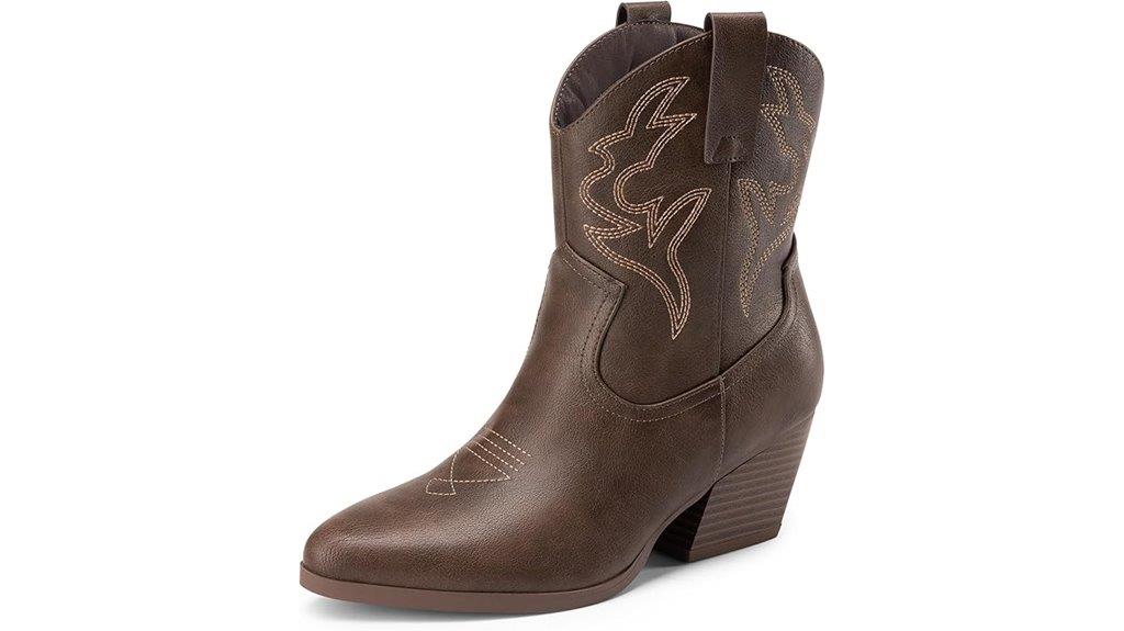 embroidery cowboy booties