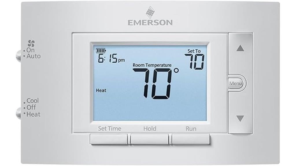 emerson white programmable thermostat