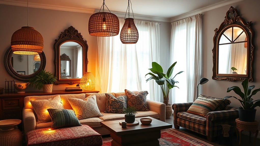 enhance light with mirrors