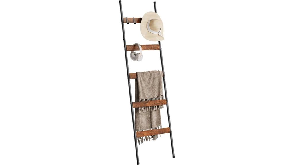 farmhouse 5 tier blanket ladder