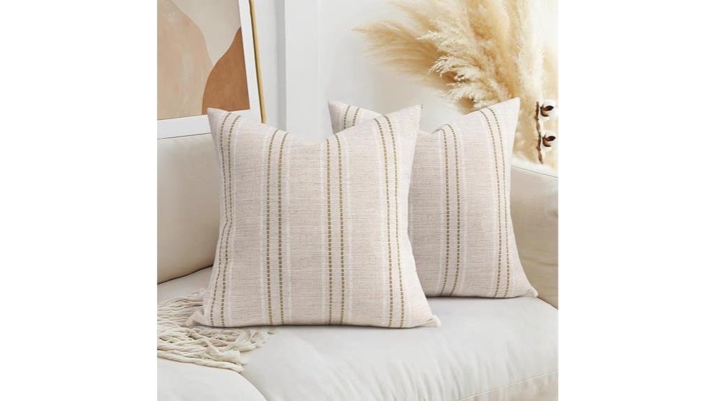farmhouse linen pillow set