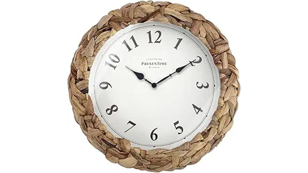 farmhouse water hyacinth clock