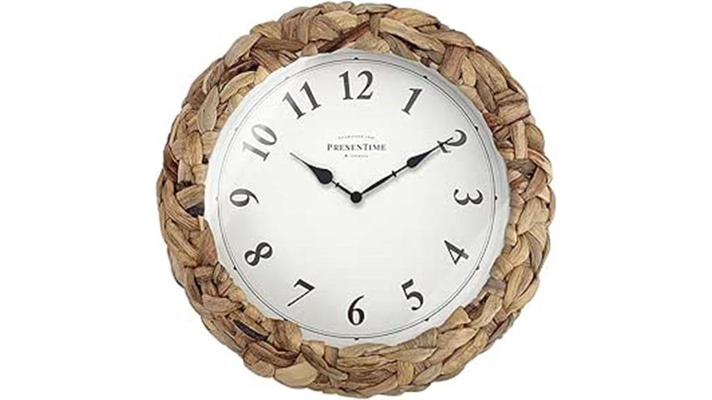 farmhouse water hyacinth clock