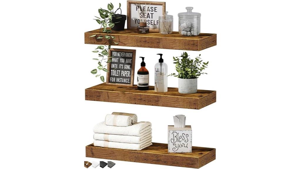 floating wall shelf decor