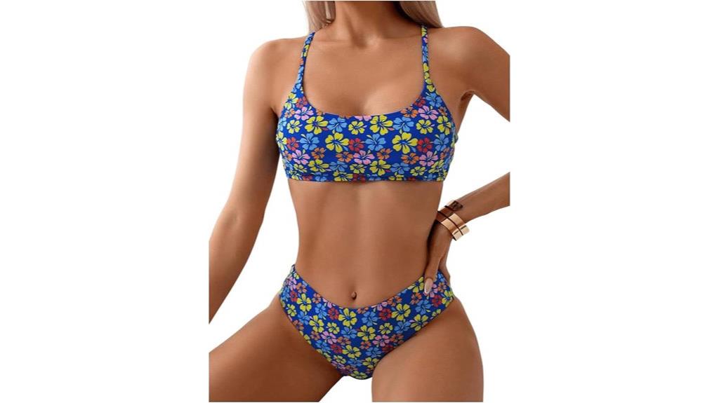 floral bikini set