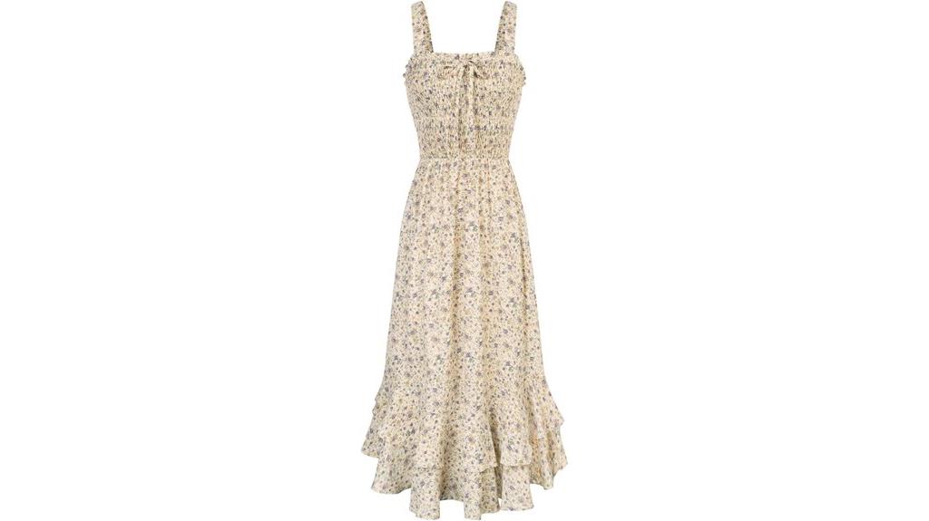 floral boho maxi dress