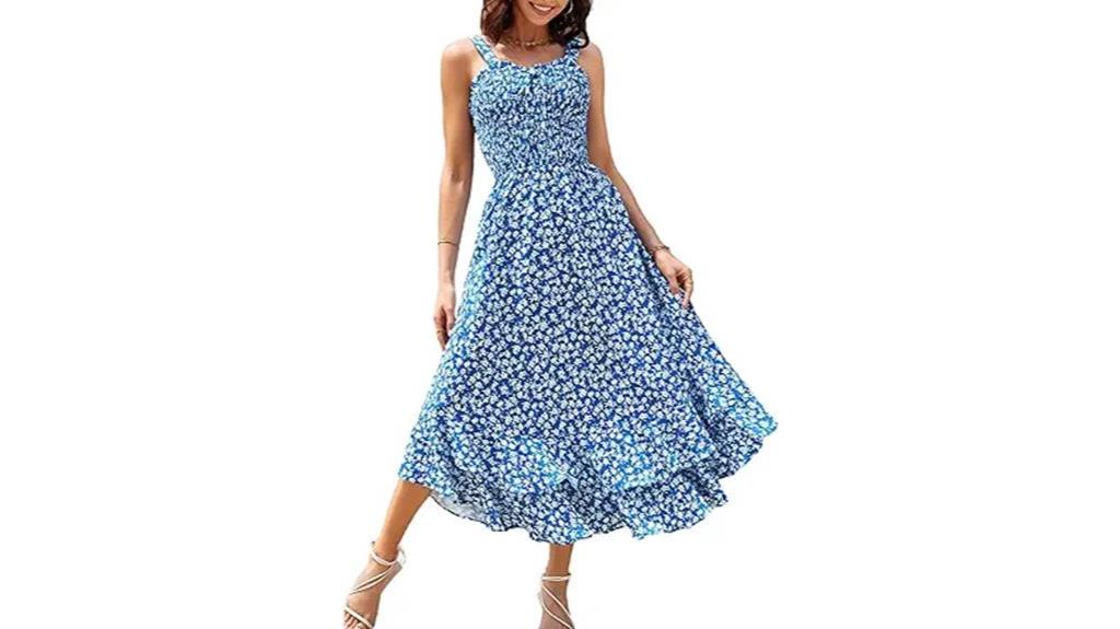 floral boho maxi dress