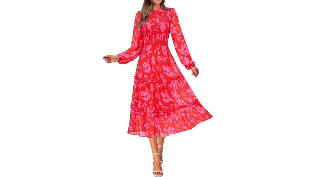 floral boho maxi dress