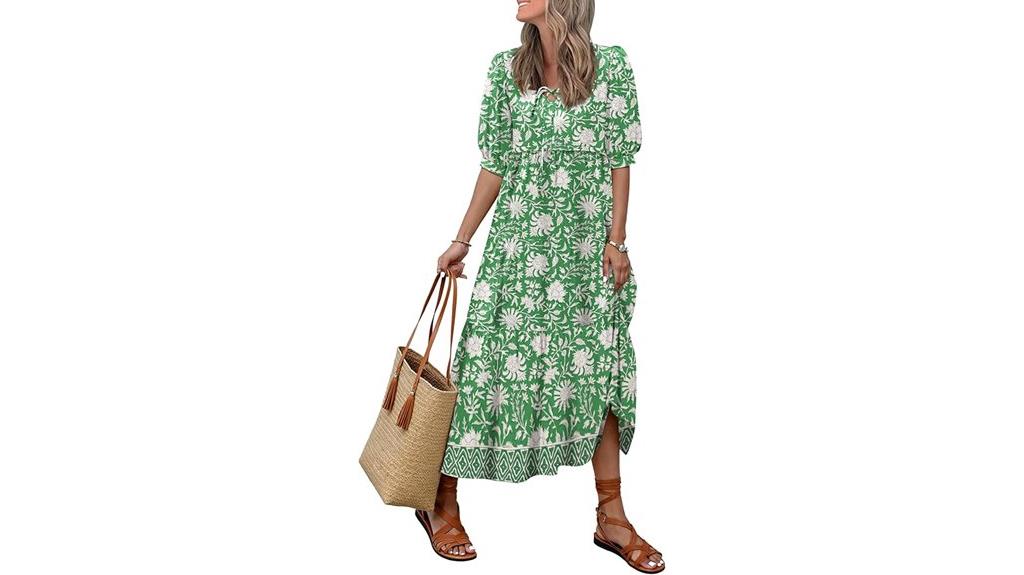 floral boho summer dress