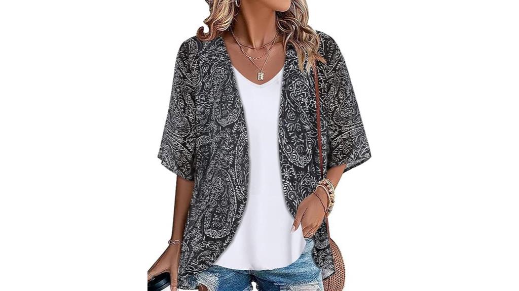 floral chiffon beach cover