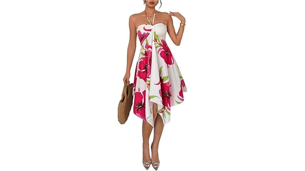 floral halter dress