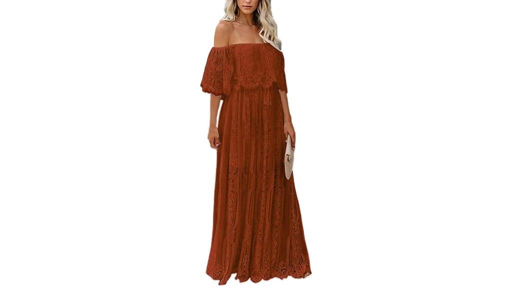 floral lace maxi dress