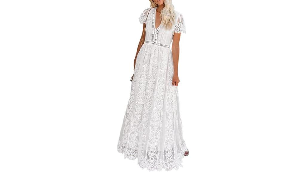 floral lace wedding dress