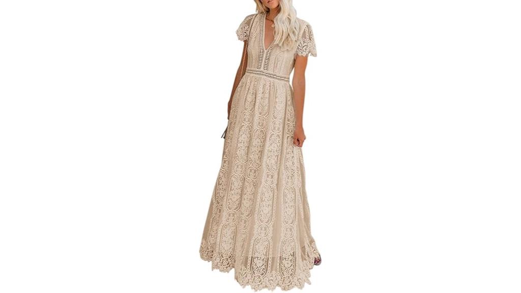 floral lace wedding dress
