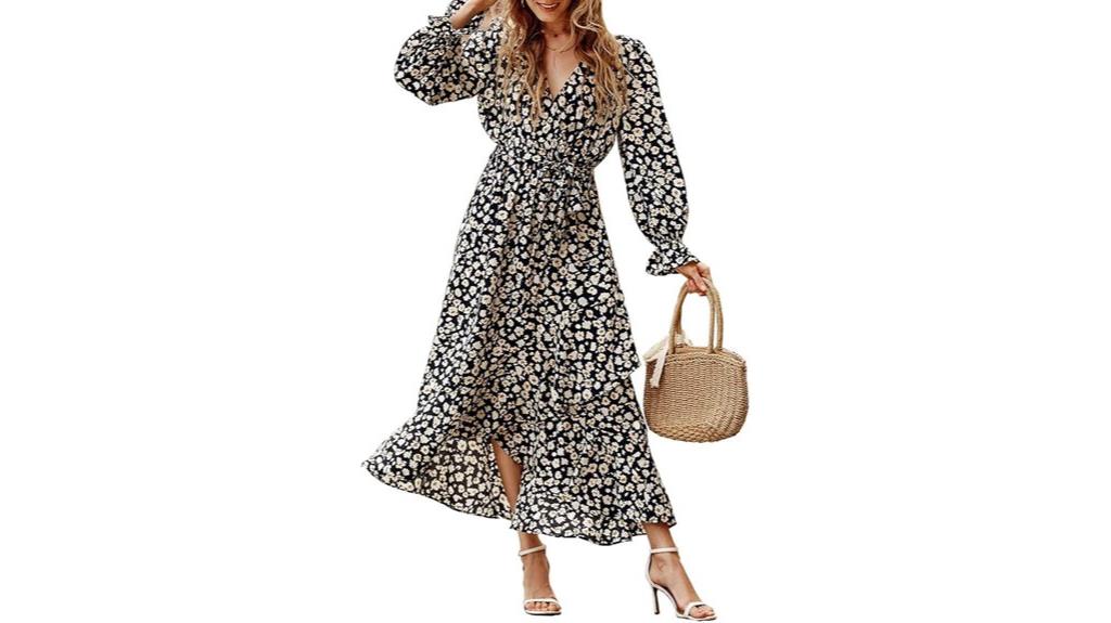 floral long sleeve dress