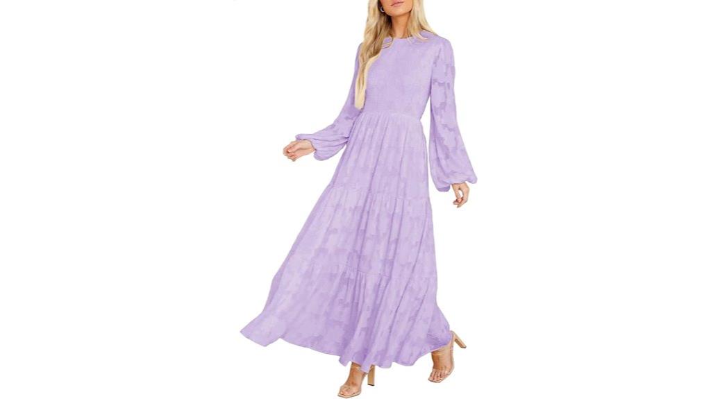 floral long sleeve maxi