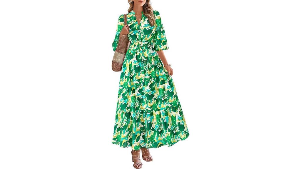 floral maxi dress for women