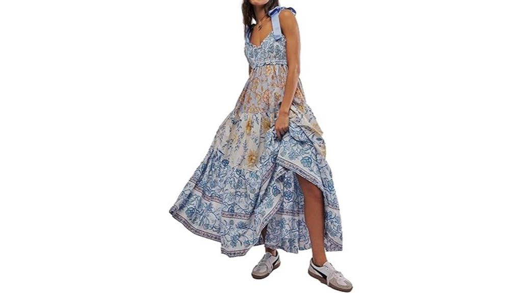 floral maxi dress pockets