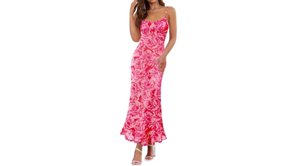 floral maxi summer dress