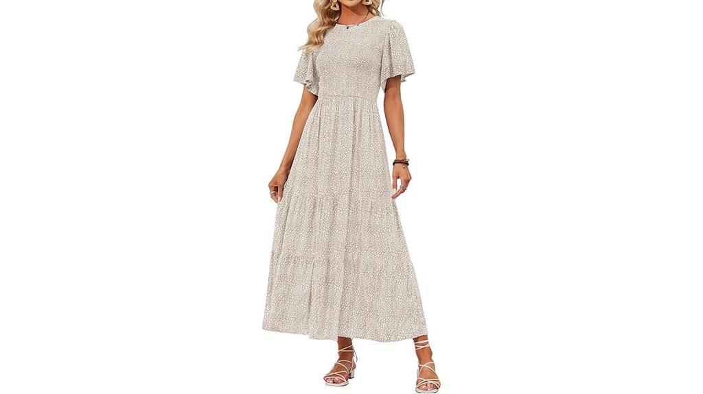 floral maxi summer dress