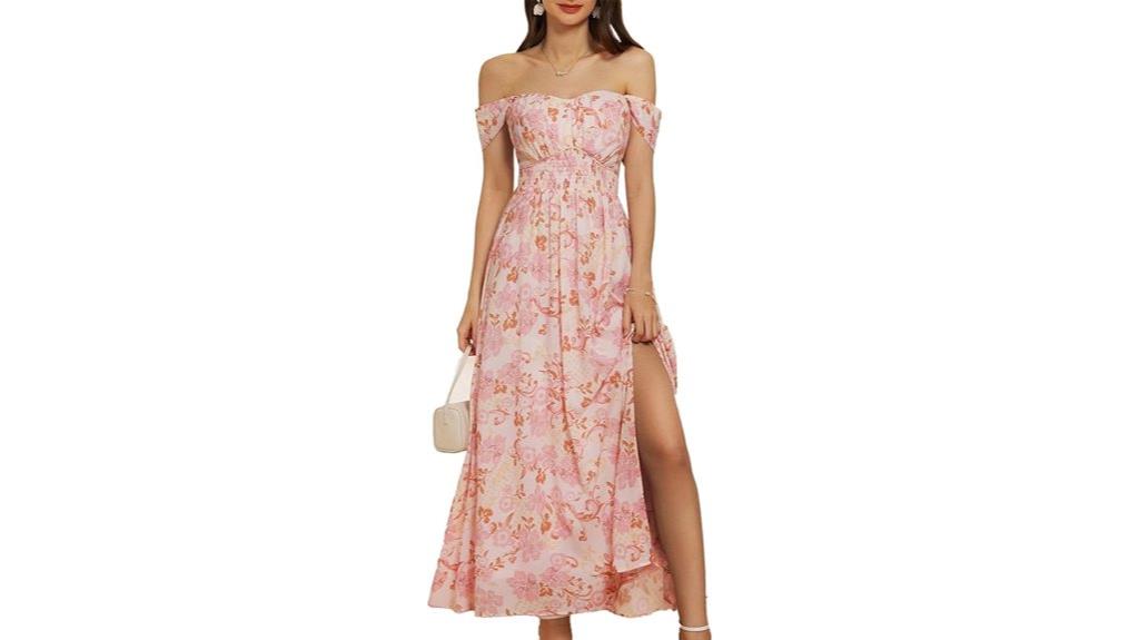 floral maxi summer dress