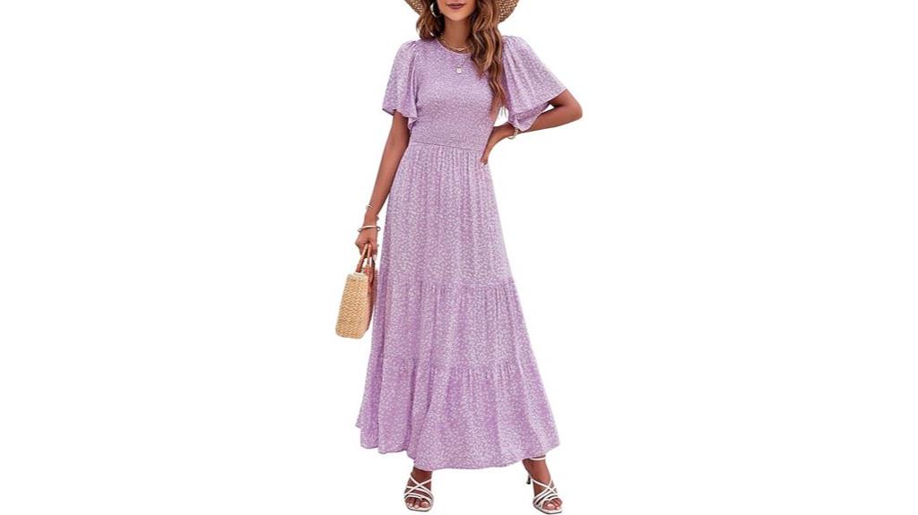 floral maxi summer dress