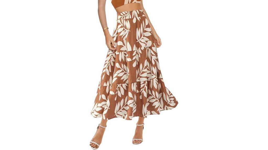 floral midi maxi skirts