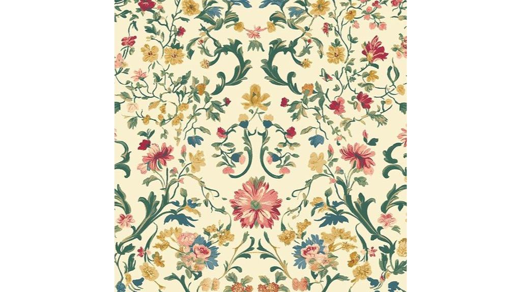 floral peel and stick wallpaper