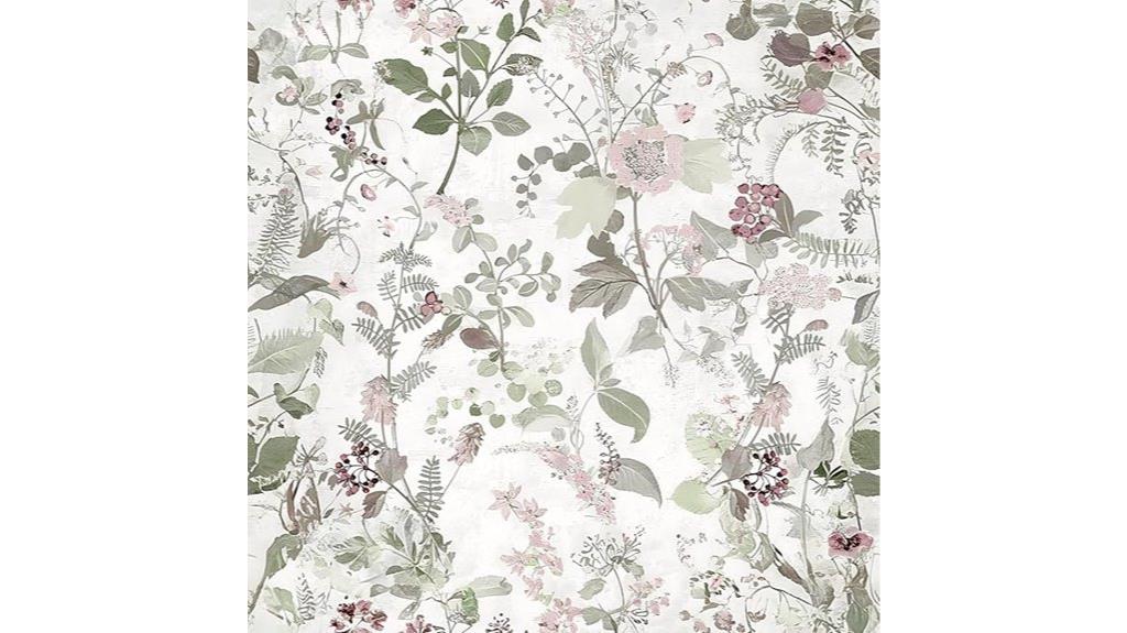 floral peel and stick wallpaper