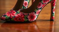 floral print heel selection