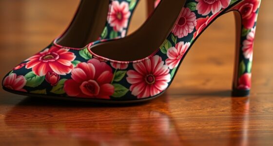 floral print heel selection
