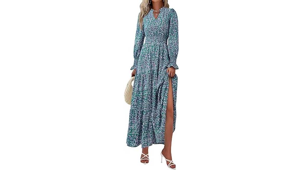 floral spring boho dress