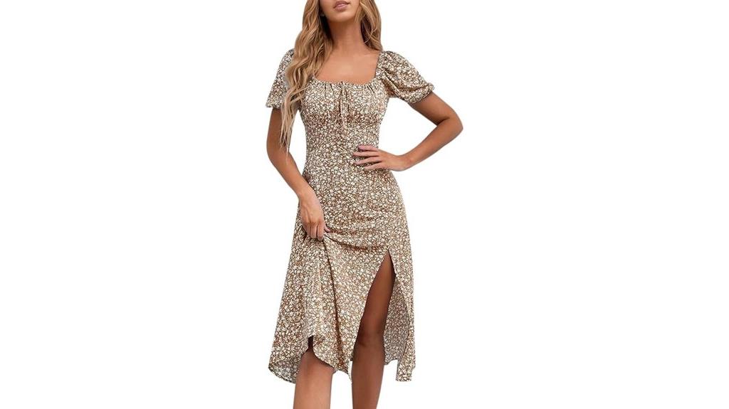 floral summer casual dress