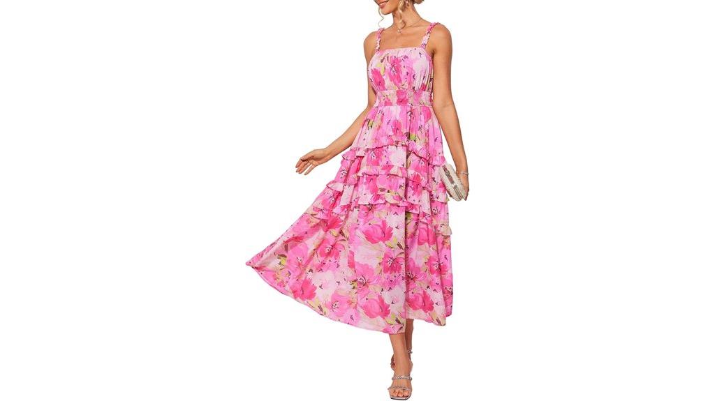 floral summer wedding dress