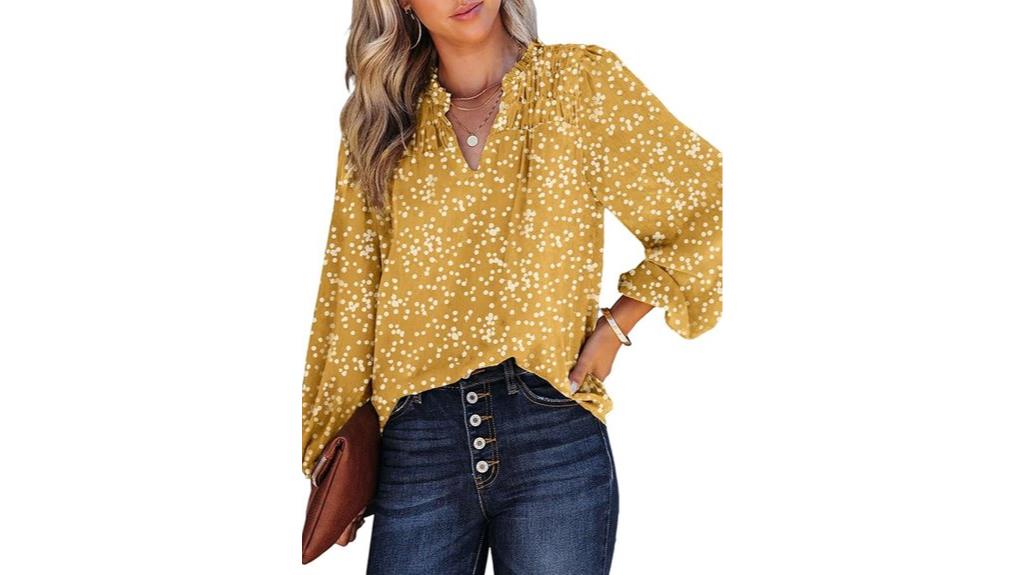 floral v neck chiffon