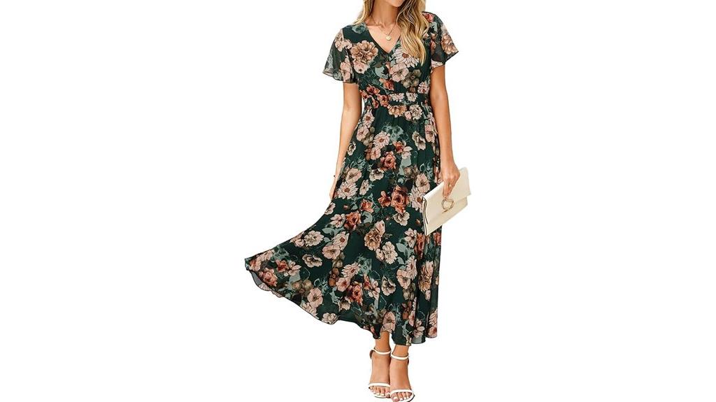 floral women s maxi dress