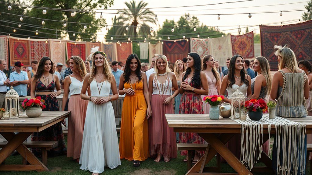flowy vibrant earthy textiles
