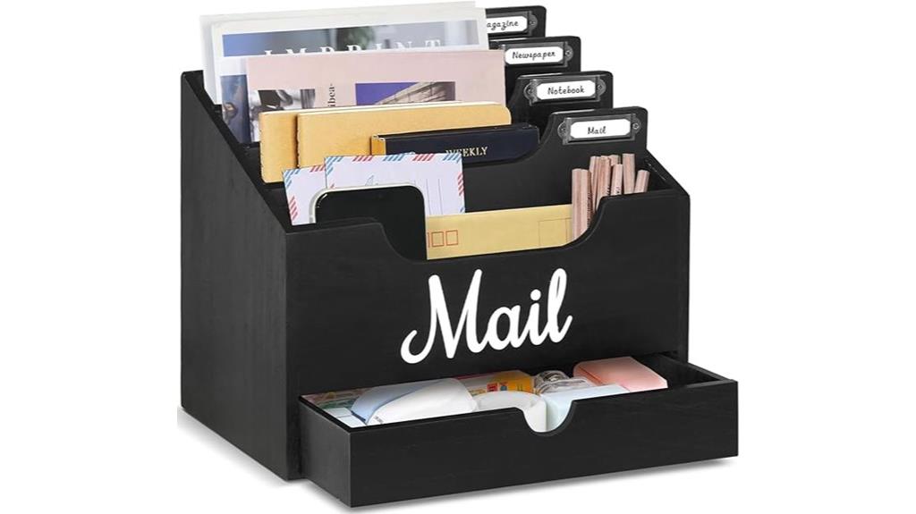 four compartment desktop organizer
