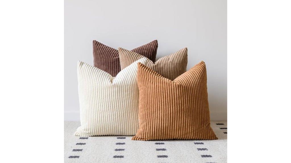 four pillow covers set