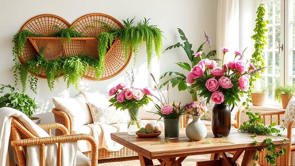 fresh seasonal floral arrangements