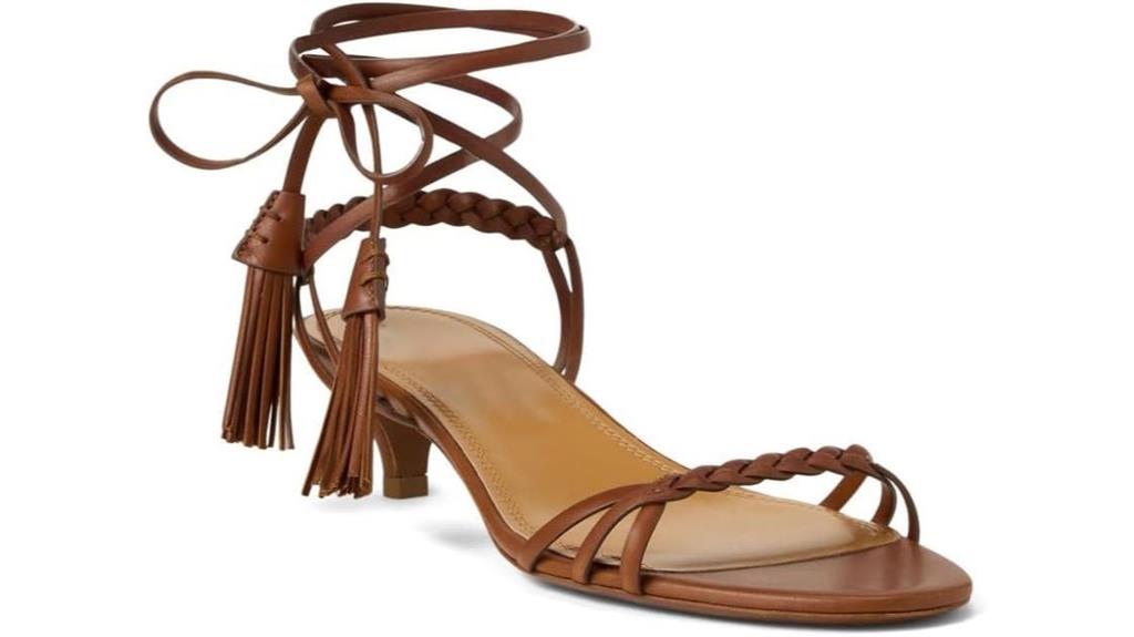 fringe ankle strap shoes