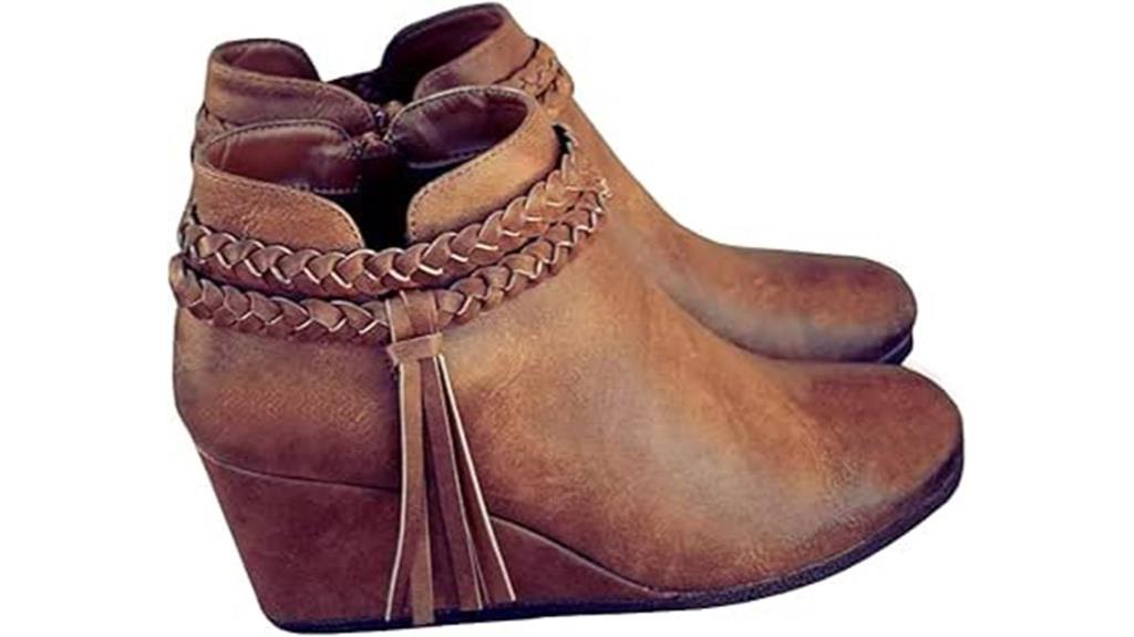 fringe strap fall boots