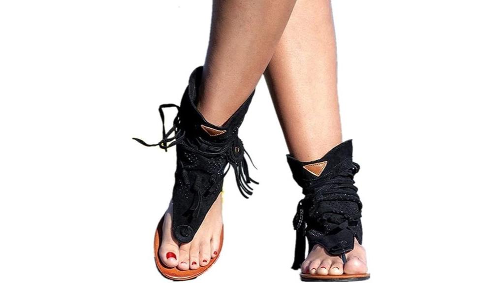 fringe tassel flip flops