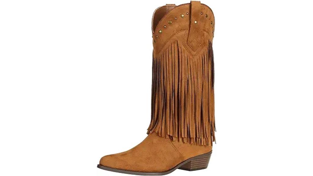 fringe western boot style
