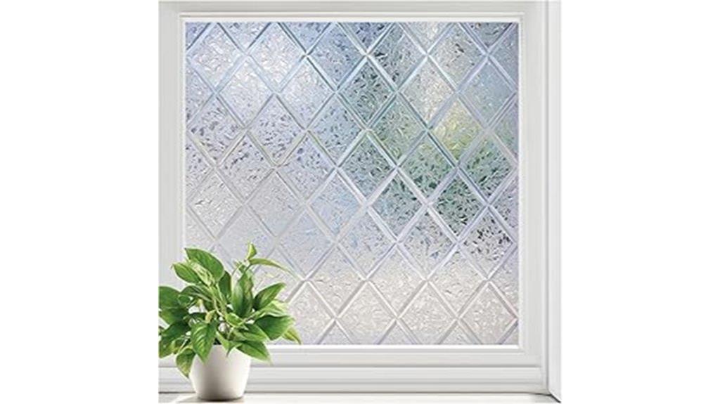 frosted static cling privacy