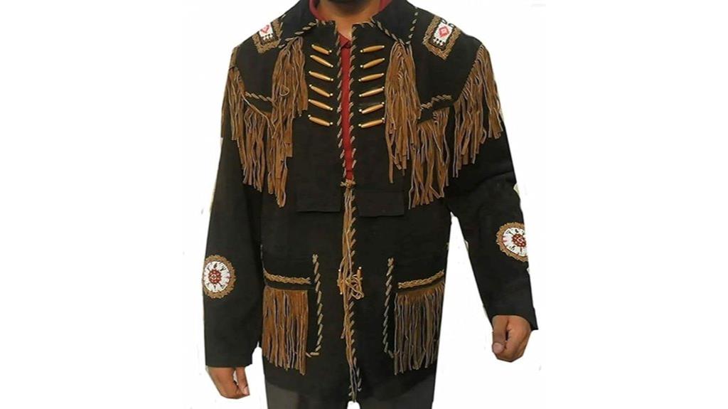 genuine suede native tassels