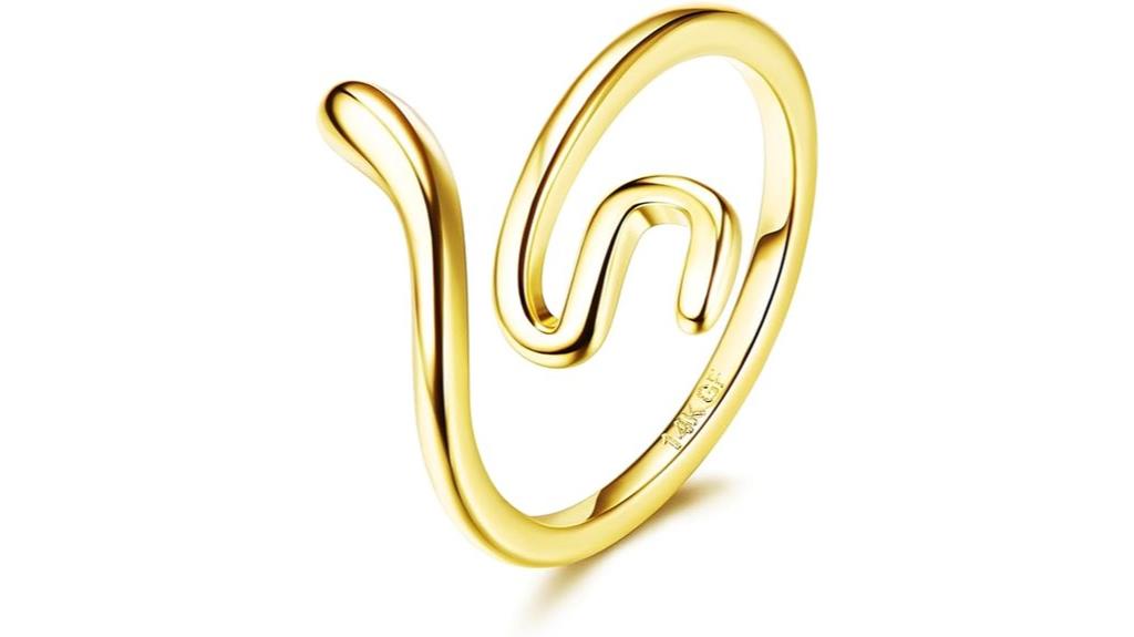 gold filled toe rings