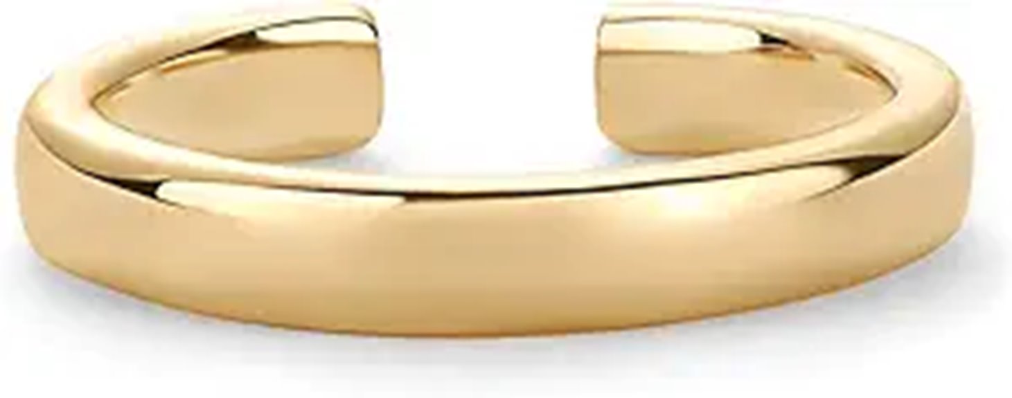 gold plated adjustable toe rings